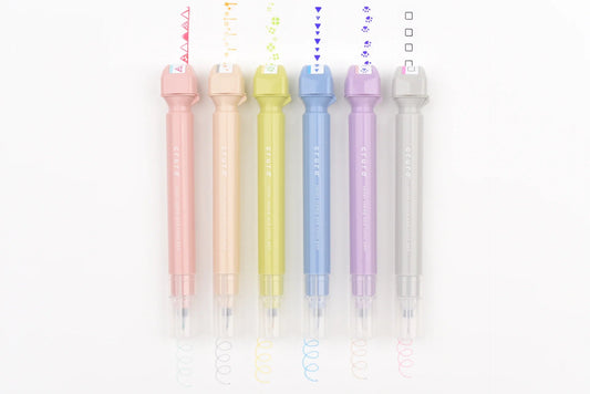Kutsuwa Cruro Roller Stamp Pen - Note and Nib