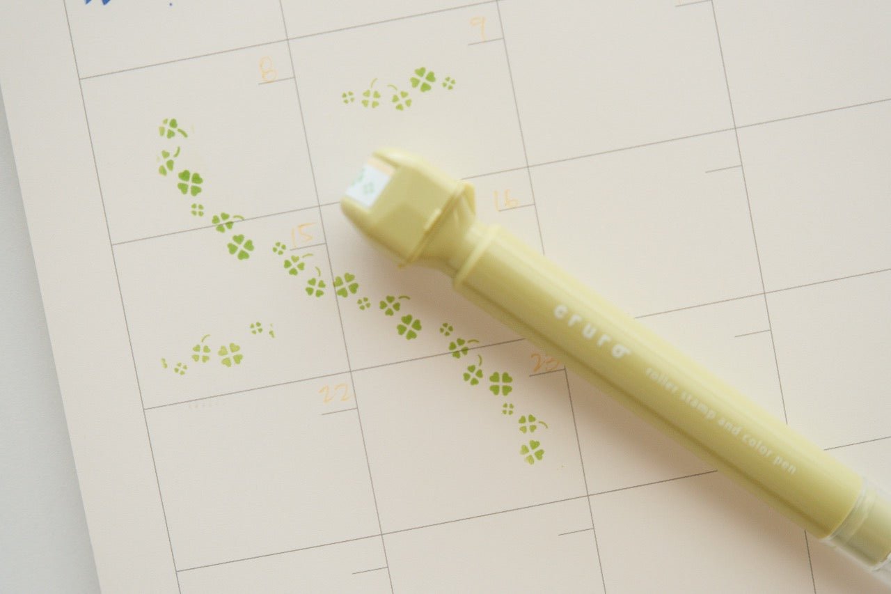 Kutsuwa Cruro Roller Stamp Pen - Note and Nib