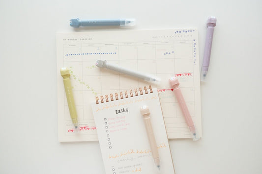 Kutsuwa Cruro Roller Stamp Pen - Note and Nib