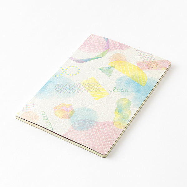 Midori Yuru Log Notebook B6 Watercolour – Angled cover view