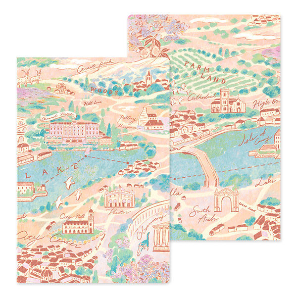 Midori Yuru Log Notebook B6 Travel & Hotel – Front and back covers
