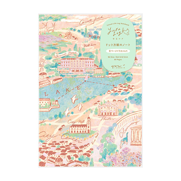 Midori Yuru Log Notebook B6 Travel & Hotel