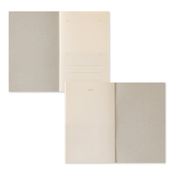 Midori Sticker Book with Pocket Grey – Cover and pocket views
