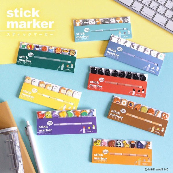 MIND WAVE Sticky Notes Page Marker Ghost - Note and Nib