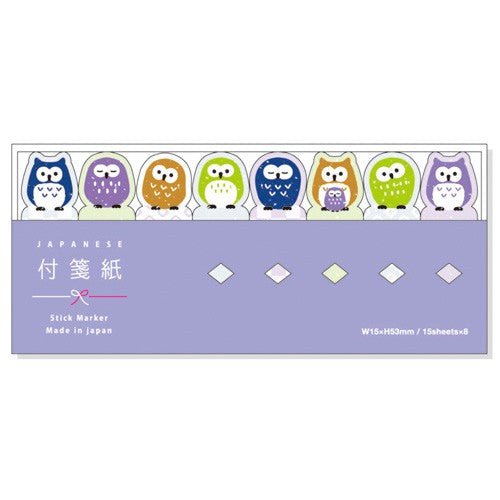 MIND WAVE Sticky Notes Page Marker Owl - Note and Nib
