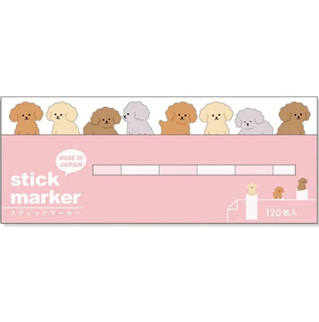 MIND WAVE Sticky Notes Page Marker Poodle - Note and Nib