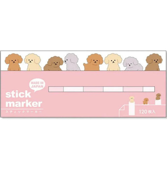 MIND WAVE Sticky Notes Page Marker Poodle - Note and Nib