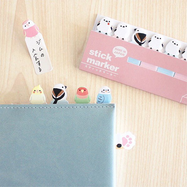 MIND WAVE Sticky Notes Page Marker Shimaenaga - Note and Nib
