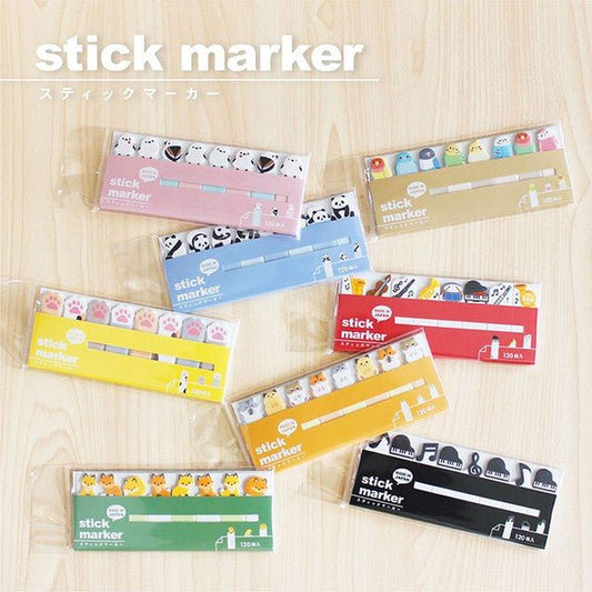 MIND WAVE Sticky Notes Page Marker Shimaenaga - Note and Nib