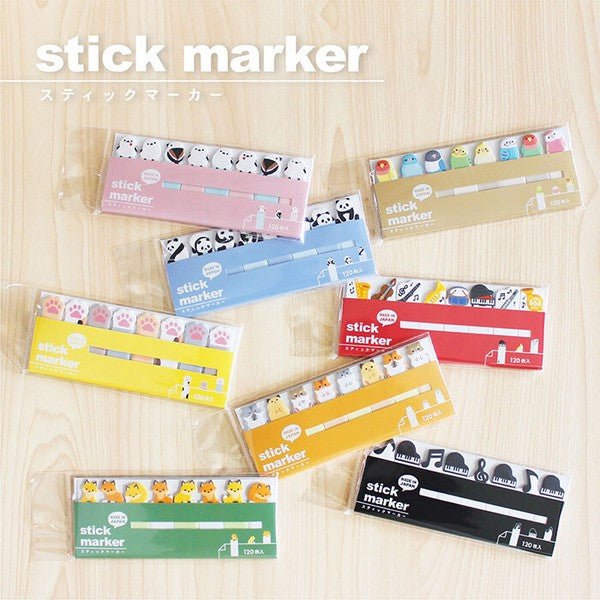 MIND WAVE Sticky Notes Page Marker Shimaenaga - Note and Nib