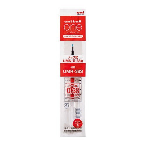 Mitsubishi Uni - ball One Gel Ink Refill UMR - 38S 0.38mm or UMR - 05S 0.5mm - Note and Nib