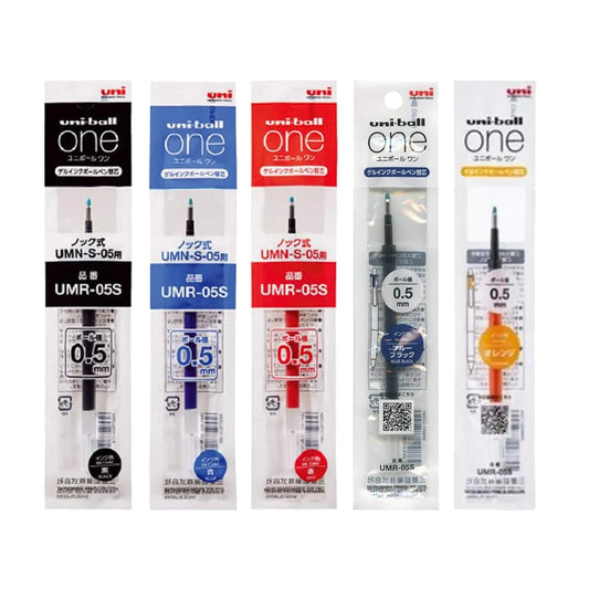 Mitsubishi Uni - ball One Gel Ink Refill UMR - 38S 0.38mm or UMR - 05S 0.5mm - Note and Nib