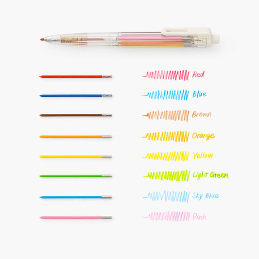 Pentel Art Multi 8 Colored Pencil - Note and Nib