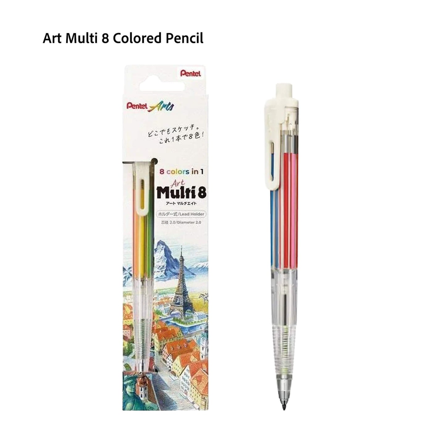 Pentel Art Multi 8 Colored Pencil - Note and Nib
