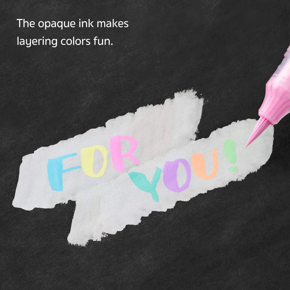 Pentel Pastel Milky colours brush pen - Note and Nib