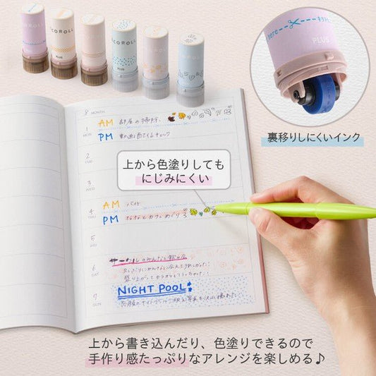 PLUS DecoRoll Decoration Roller Stamp - Note and Nib