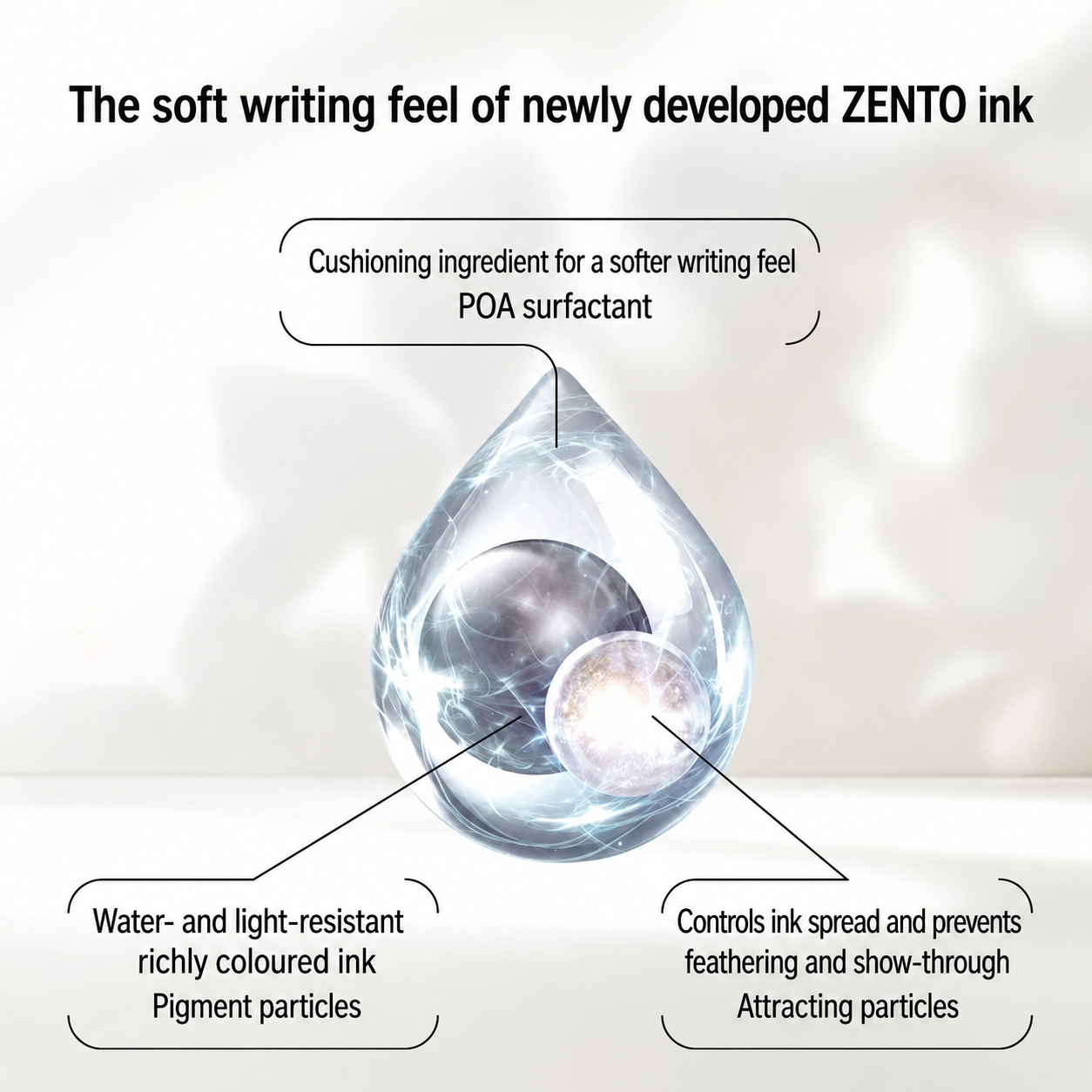 Uniball ZENTO 3 Colour Ballpoint Pen - Standard Model