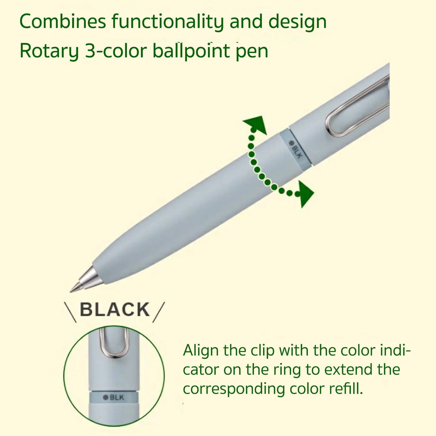 Mitsubishi Uni-ball ONE 3-Color Gel Pen